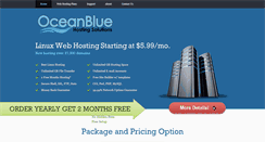 Desktop Screenshot of oceanbluehosting.com